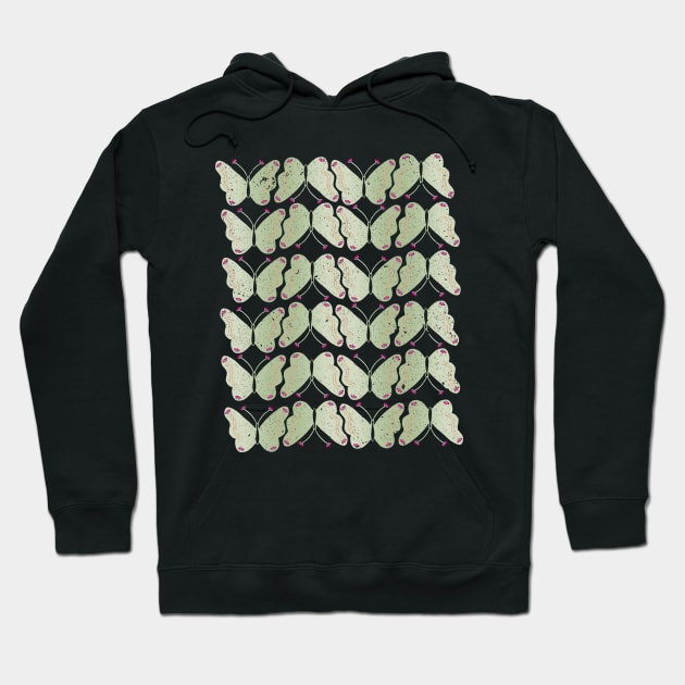 Repeating Butterfly Seamless Pattern Hoodie by Ezzkouch